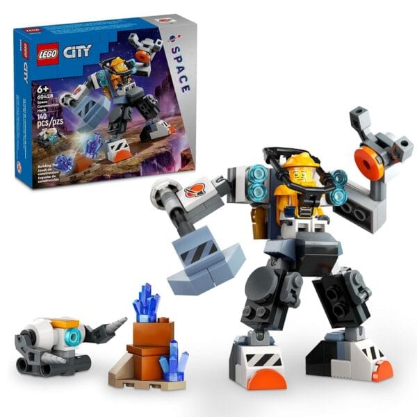 Lego City 60428 Space Construction Mech for 6+ Years (140 Pcs)