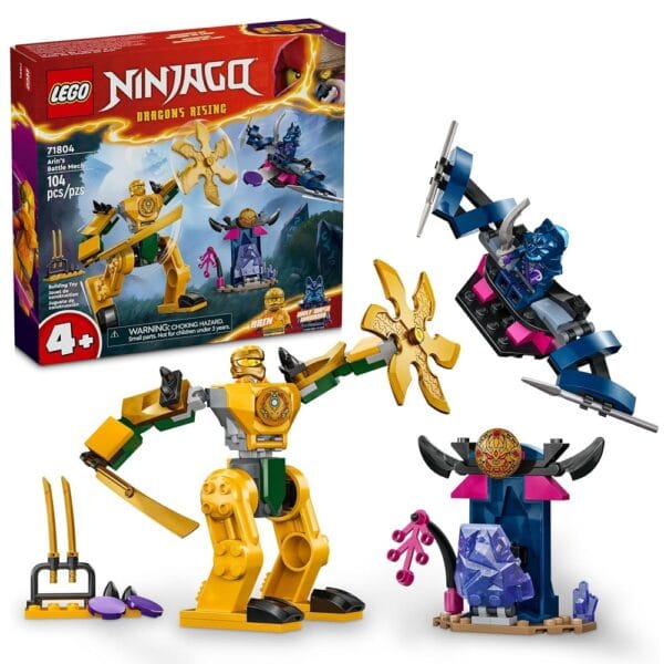 Lego Ninjago 71804 Arins Battle Mech for 4+ Years (104 Pcs)