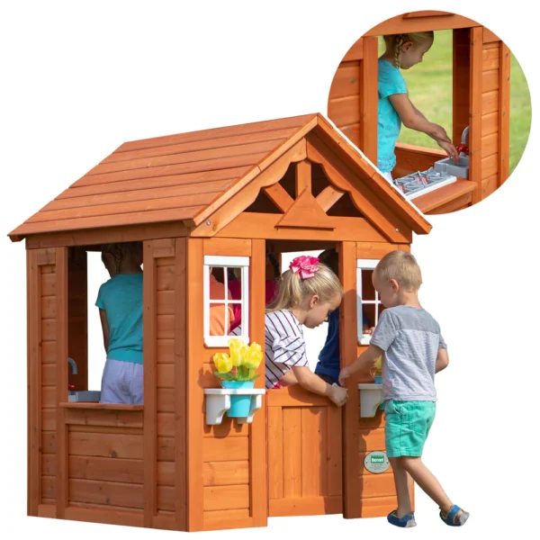 backyard discovery timberlake wood playhouse