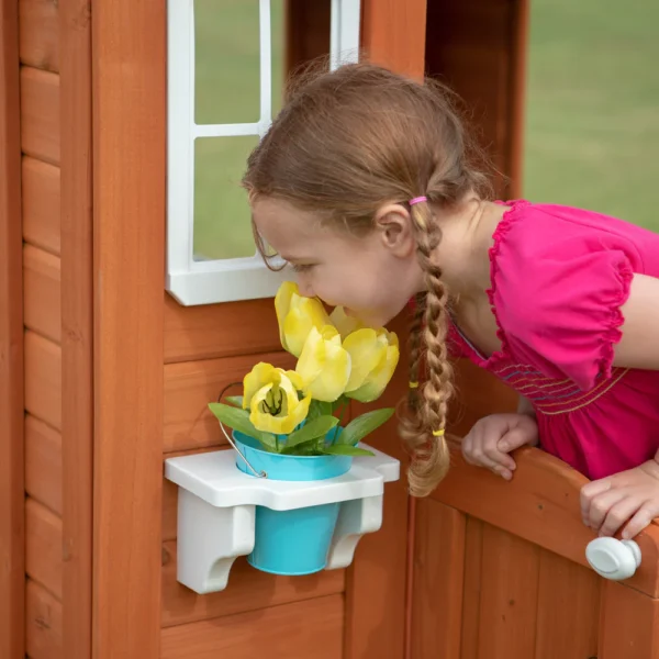 Backyard Discovery Timberlake All Cedar Wood Playhouse for 2-6 years - Image 8