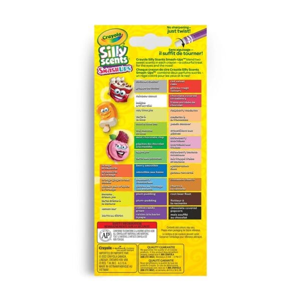 Crayola Silly Scents Smash-Ups Mini Twistables Crayons (Pack of 24) for ...