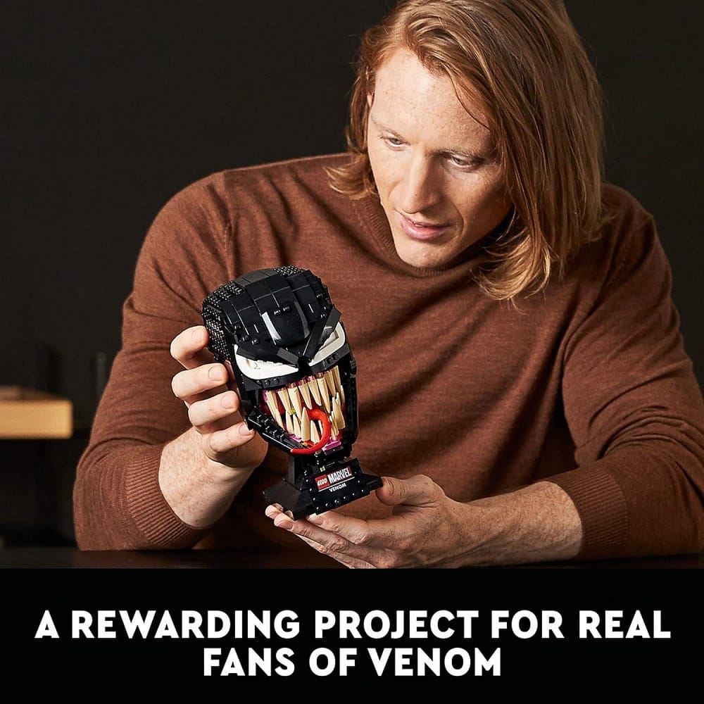 Lego Marvel 76187 Spider-Man Venom Mask Set for Adults 18+ Years, Collectible (565 Pcs) - Image 2