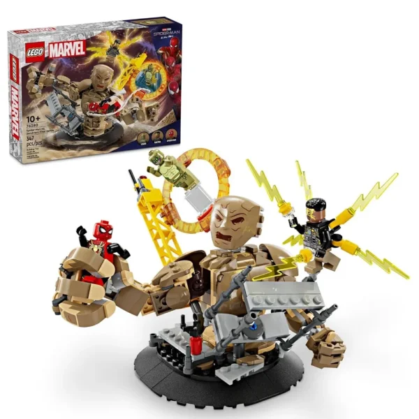 Lego Marvel 76280 Spiderman Vs Sandman Final Battle Building Set for 10+ Years (347 Pieces)