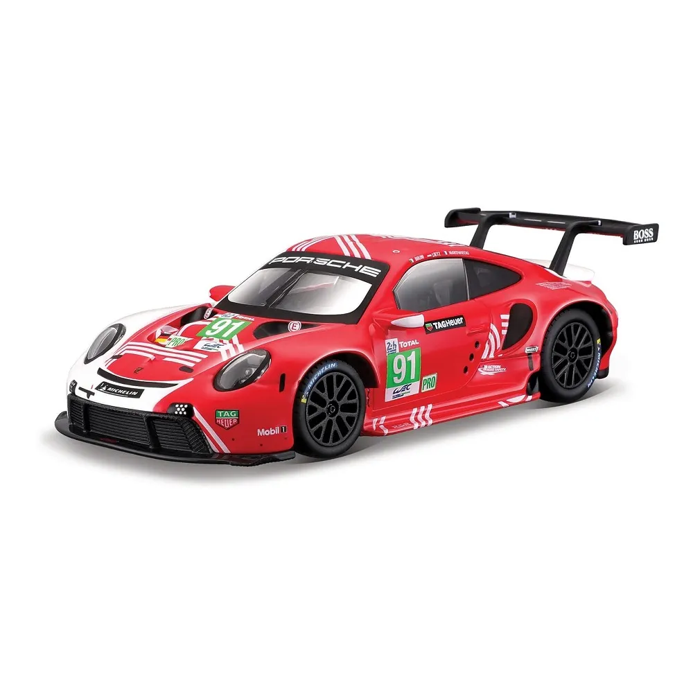 Bburago 1/24 Scale Porsche 911 RSR Lemans 2020 (Red) Diecast Car Model for 14+ Year - Image 2