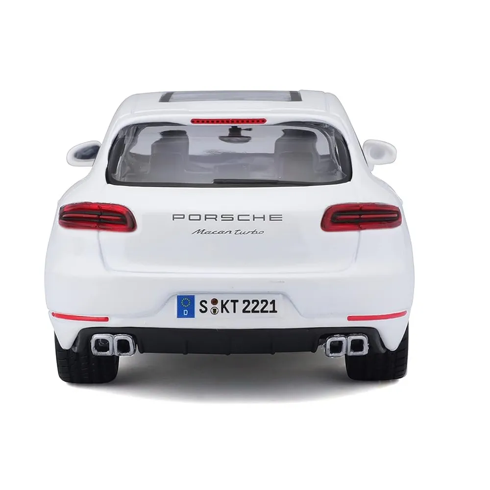 Bburago 1/24 Scale Porsche Macan (White) Diecast Car Model for 14+ Year - Image 3