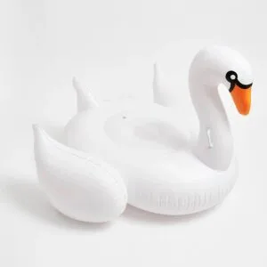 Sunnylife Luxe Ride-On Float Swan (White) for 6+ Years