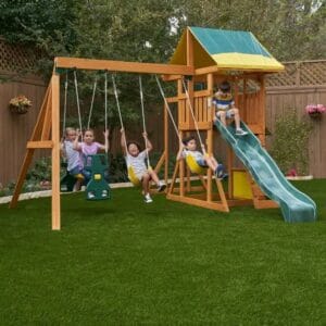 KidKraft Brookridge Brookridge Wooden Swing Set and Playset