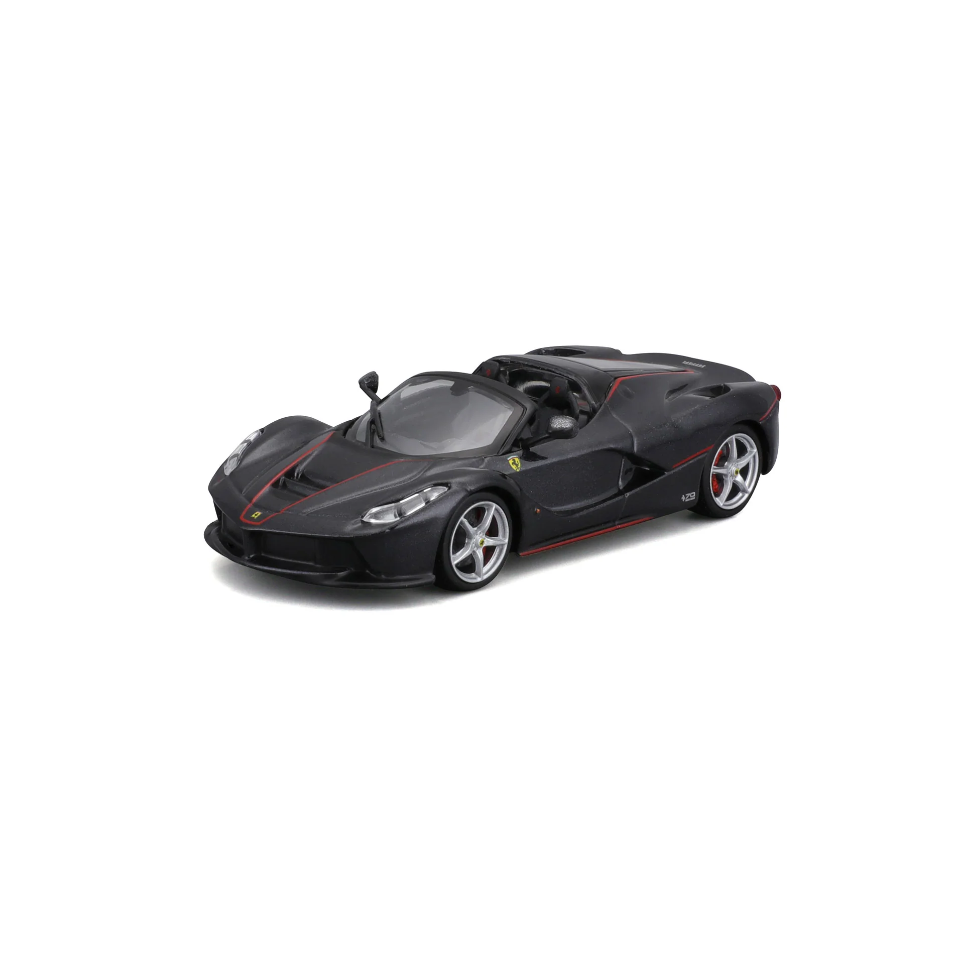Bburago Signature Series 1/43 Scale Ferrari LaFerrari Aperta Diecast Car Model for 14+ Years (Black)
