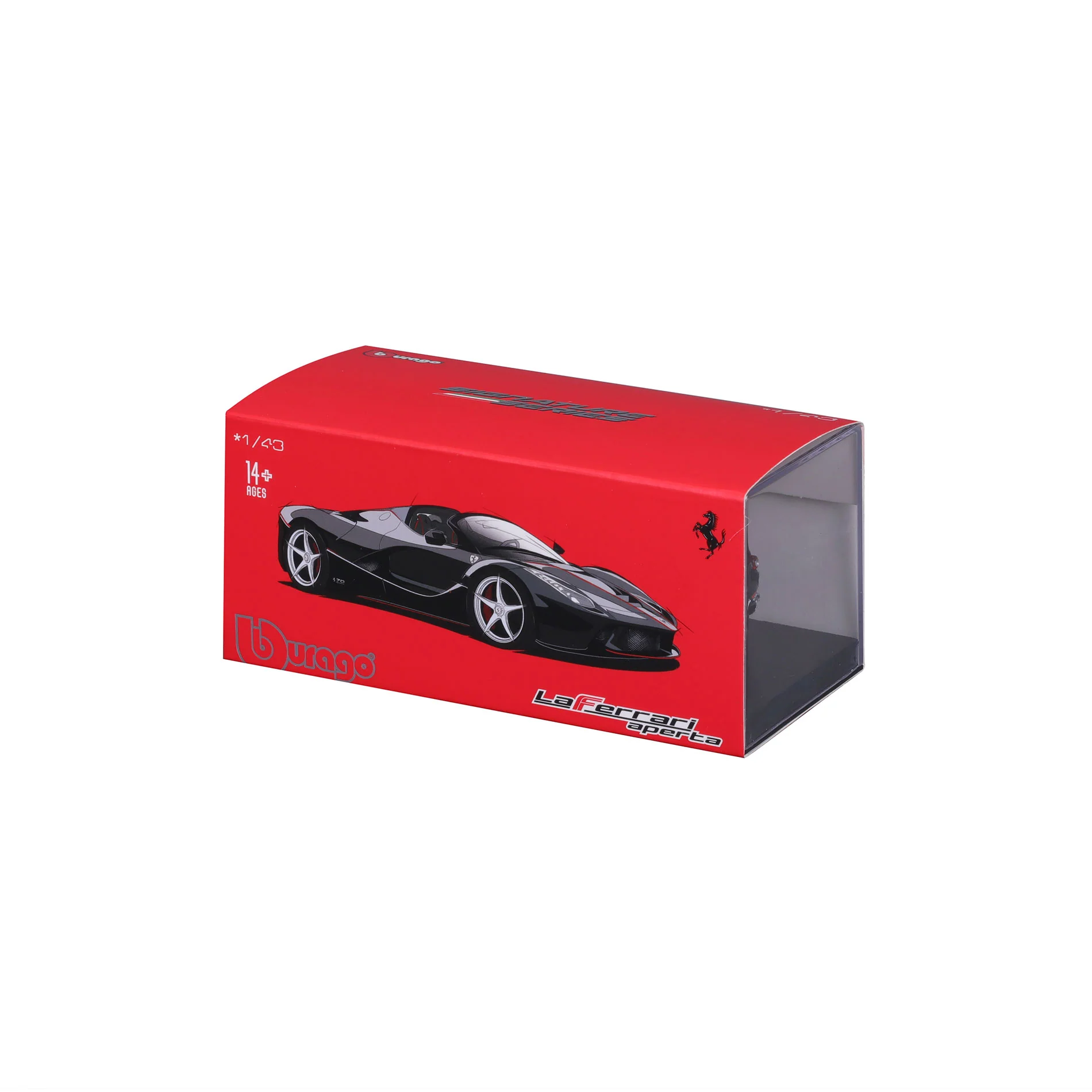 Bburago Signature Series 1/43 Scale Ferrari LaFerrari Aperta Diecast Car Model for 14+ Years (Black) - Image 2