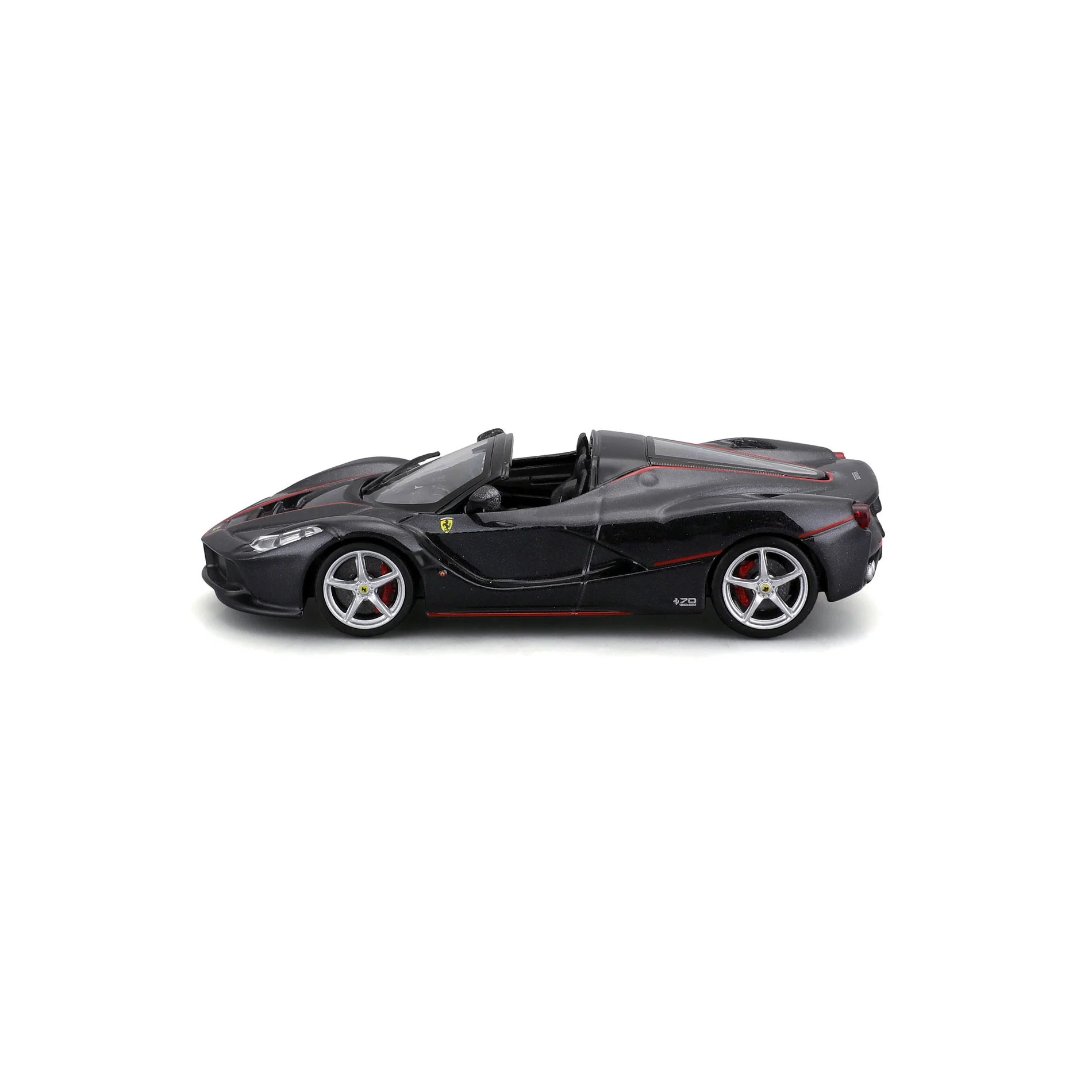 Bburago Signature Series 1/43 Scale Ferrari LaFerrari Aperta Diecast Car Model for 14+ Years (Black) - Image 3