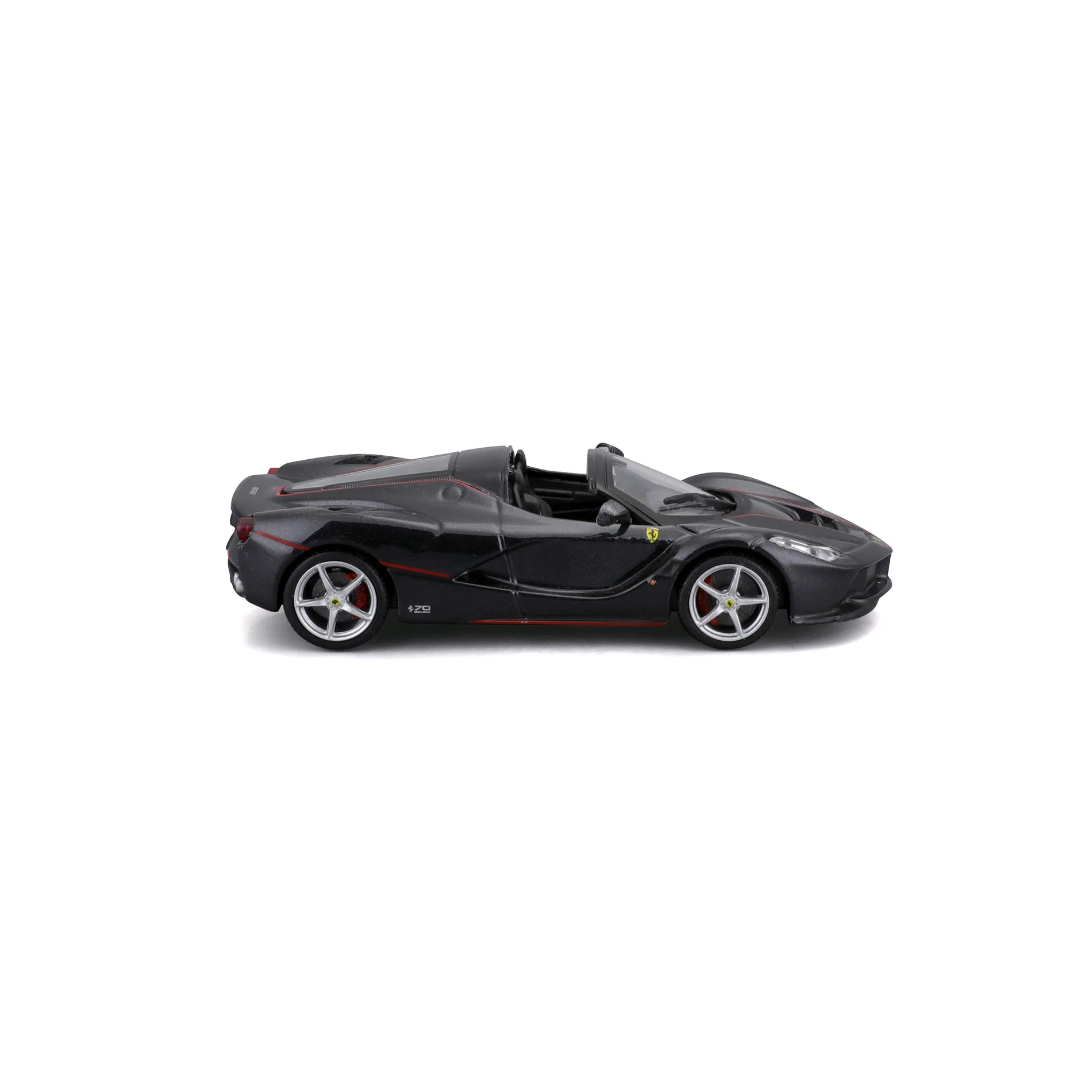 Bburago Signature Series 1/43 Scale Ferrari LaFerrari Aperta Diecast Car Model for 14+ Years (Black) - Image 4