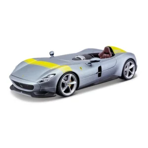 Bburago Signature Series 1/43 Scale Ferrari Monza SP1 Diecast Car Model for 14+ Years (Grey Silver)