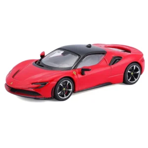 Bburago Signature Series 1/43 Scale Ferrari SF90 Stradale Diecast Car Model for 14+ Years (Red)
