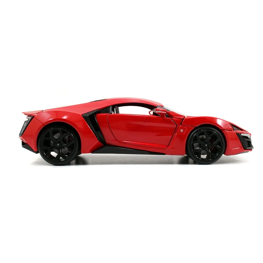 Jada Toys 1/24 Scale Fast & Furious Lykan Hypersport Diecast Car Model (Red) - Image 2