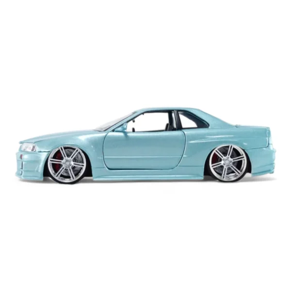 Jada Toys 1/24 Scale Fast & Furious Brian's Nissan Skyline GTR (BNR34) Diecast Car Model for 14+ Years - Image 4