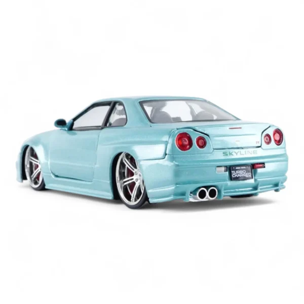 Jada Toys 1/24 Scale Fast & Furious Brian's Nissan Skyline GTR (BNR34) Diecast Car Model for 14+ Years - Image 3