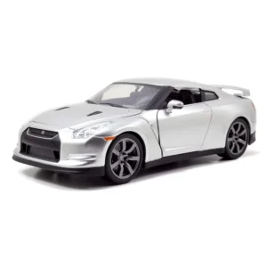 Jada Toys 1/24 Scale Fast & Furious Brian's Nissan GTR R35 Diecast Car Model for 14+ Years (SilveR)