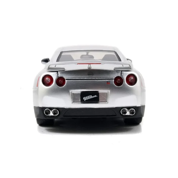 Jada Toys 1/24 Scale Fast & Furious Brian's Nissan GTR R35 Diecast Car Model for 14+ Years (SilveR) - Image 4
