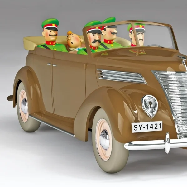 Tintin Car #50 1/24 Scale The Covertible Ford 1937 Diecast Model for Collectors 14+ Years - Image 2