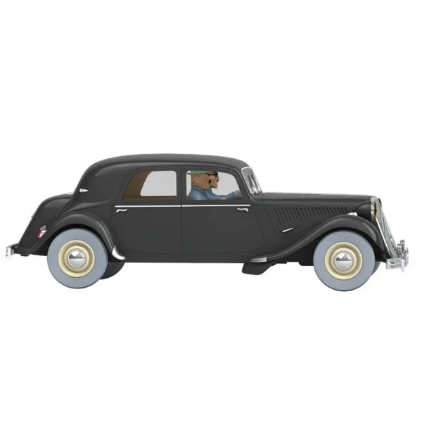 Tintin Car #48 1/24 Scale The Black Citroën 15 CV Diecast Model for Collectors 14+ Years - Image 2