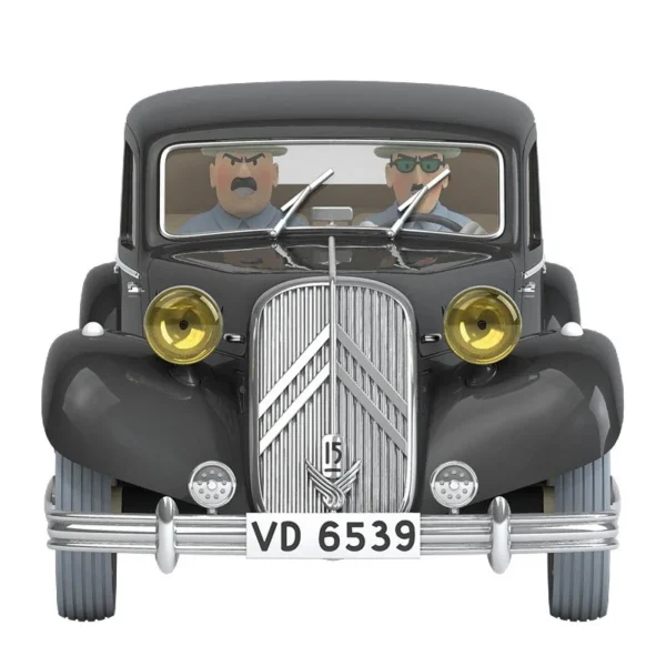 Tintin Car #48 1/24 Scale The Black Citroën 15 CV Diecast Model for Collectors 14+ Years - Image 4