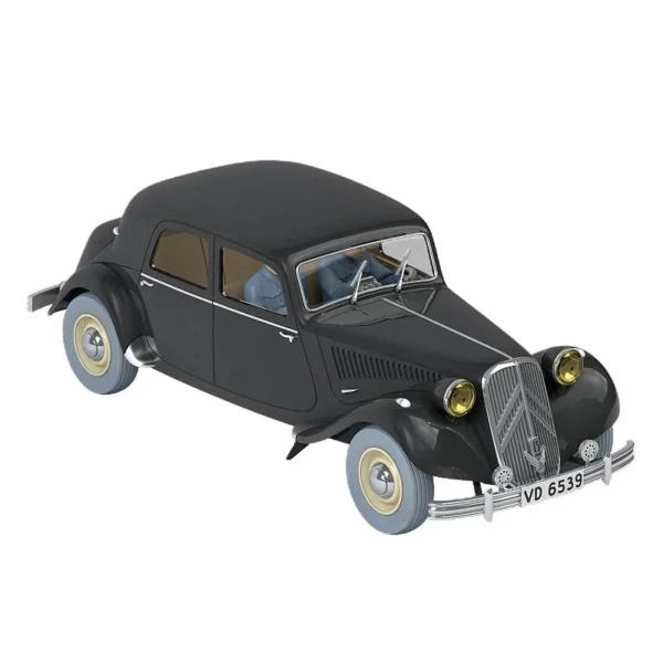 Tintin Car #48 1/24 Scale The Black Citroën 15 CV Diecast Model for Collectors 14+ Years - Image 3