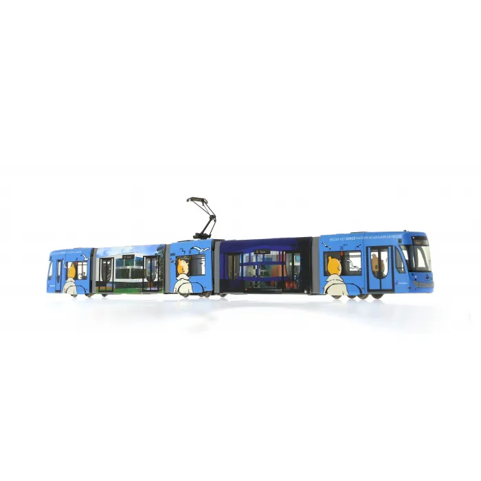 Model of the Belgium Tram STIB T3000 Tintin Moulinsart HO 1/87 Scale (2018) - Limited Edition - Image 6