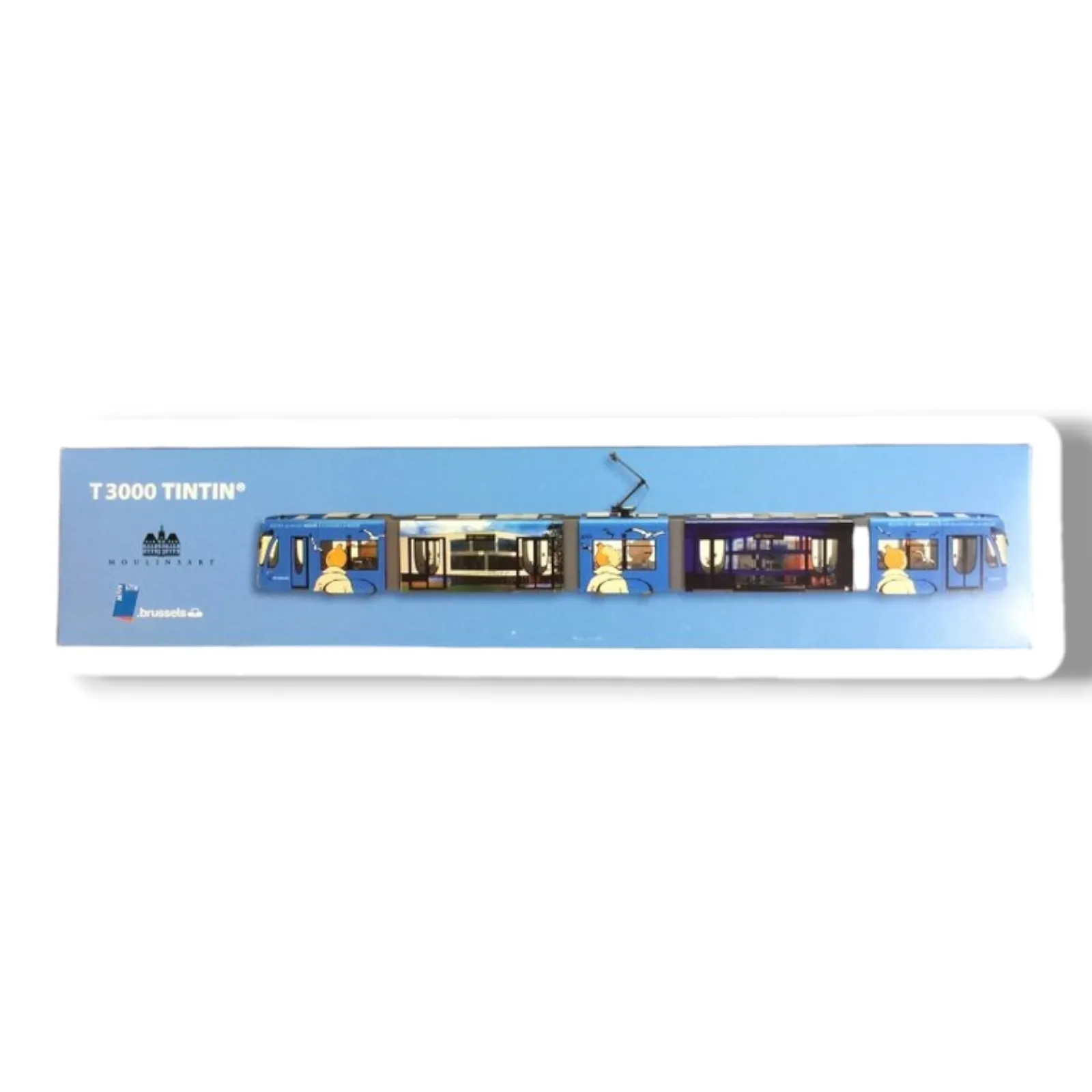 Model of the Belgium Tram STIB T3000 Tintin Moulinsart HO 1/87 Scale (2018) - Limited Edition - Image 3