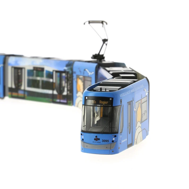 Model of the Belgium Tram STIB T3000 Tintin Moulinsart HO 1/87 Scale (2018) - Limited Edition