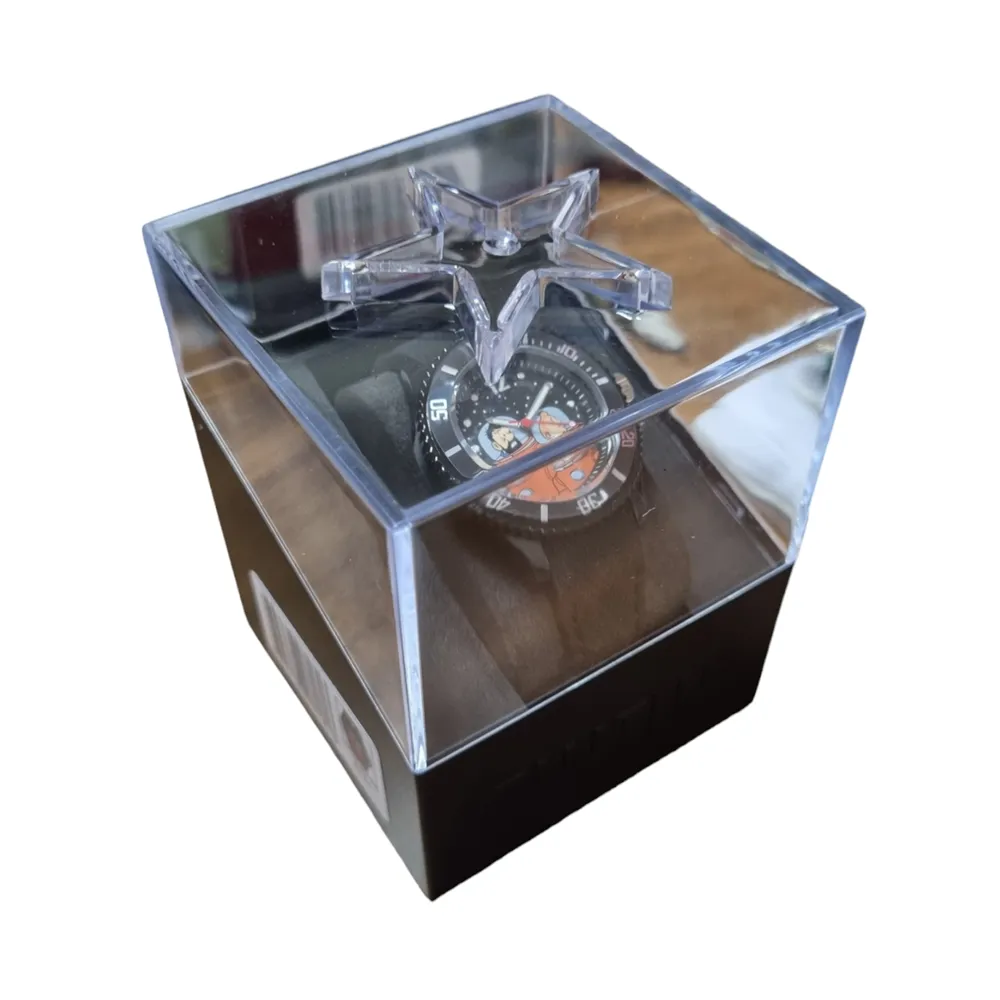 Tintin Moon Watch - Tintin & Haddock, Black Band (Small) Ref: 82434 - Image 3