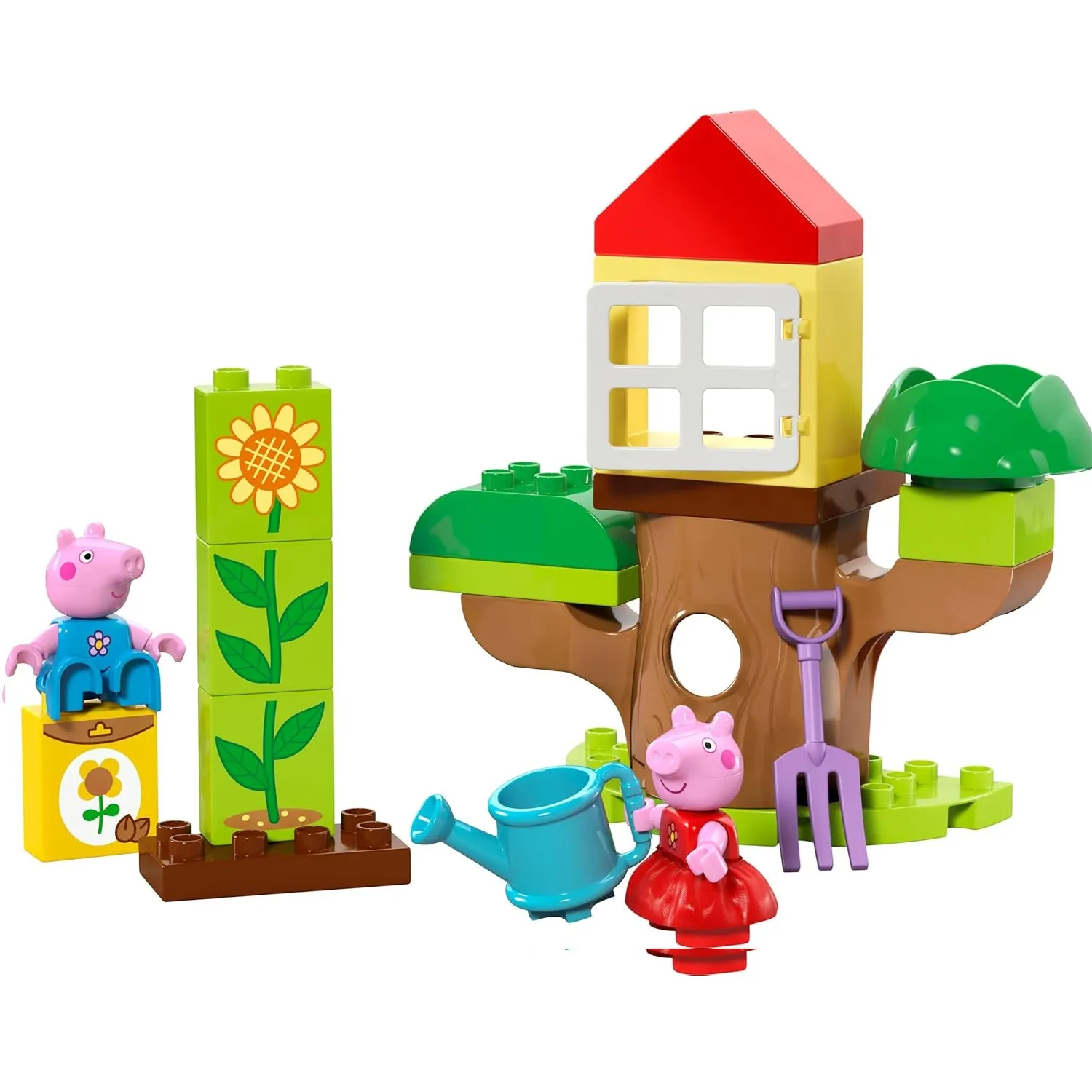Lego 10431 Duplo Peppa Pig Garden & Tree House for 2+ Years Building Block Set, Pretend Play - Image 2