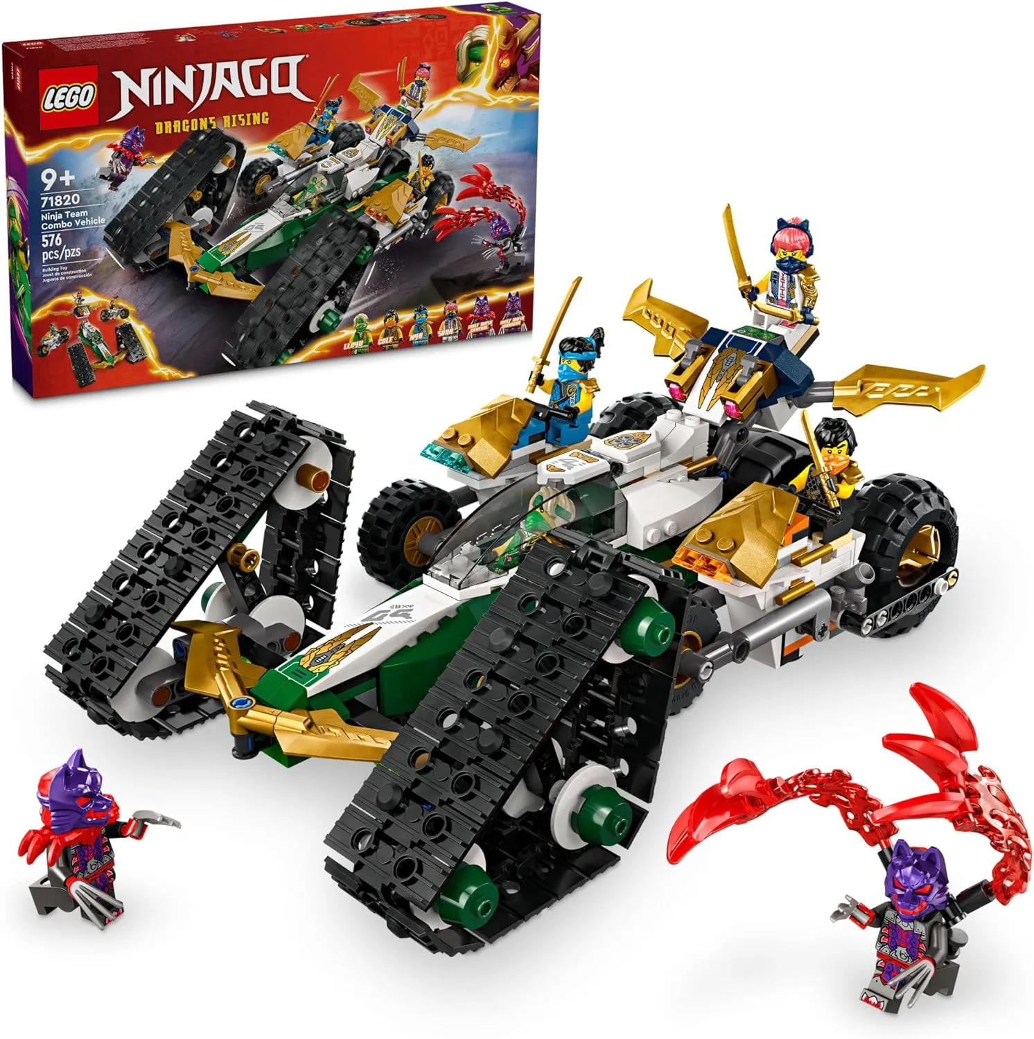 Lego 71820 Ninjago Ninja Team Combo Vehicle for 9+ Years Building Set Toy