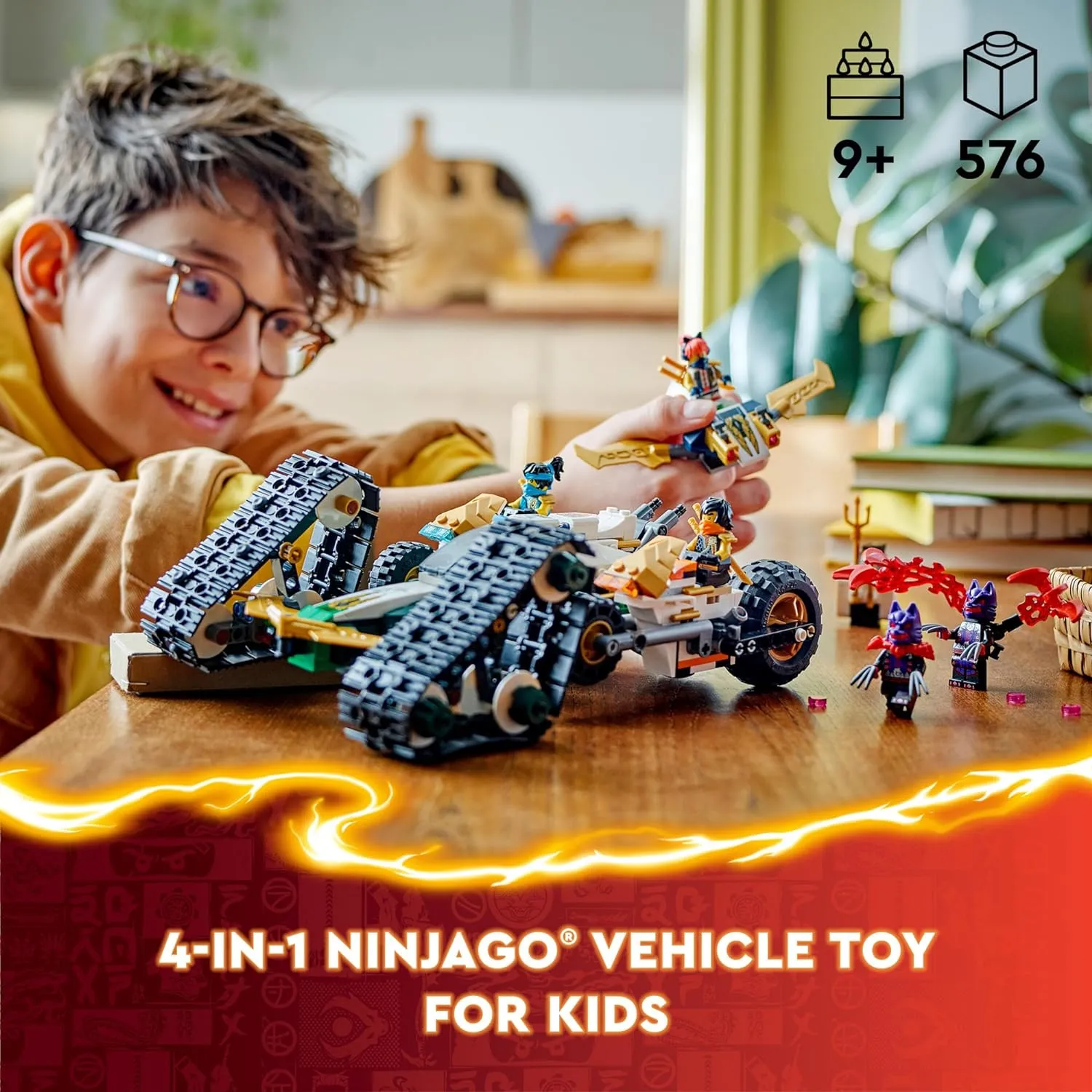 Lego 71820 Ninjago Ninja Team Combo Vehicle for 9+ Years Building Set Toy - Image 2