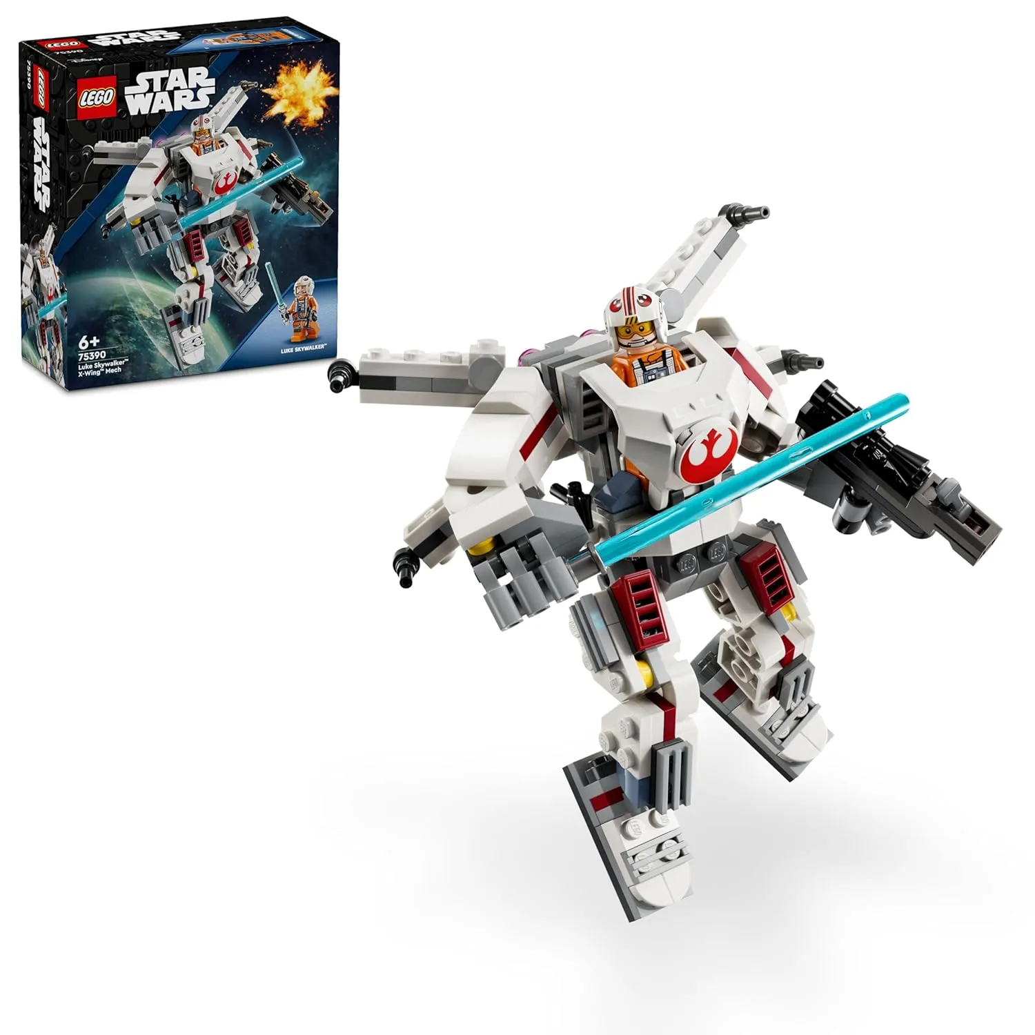 Lego 75390 Star Wars Luke Skywalker X-Wing Mech for 6+ Years Building Toy