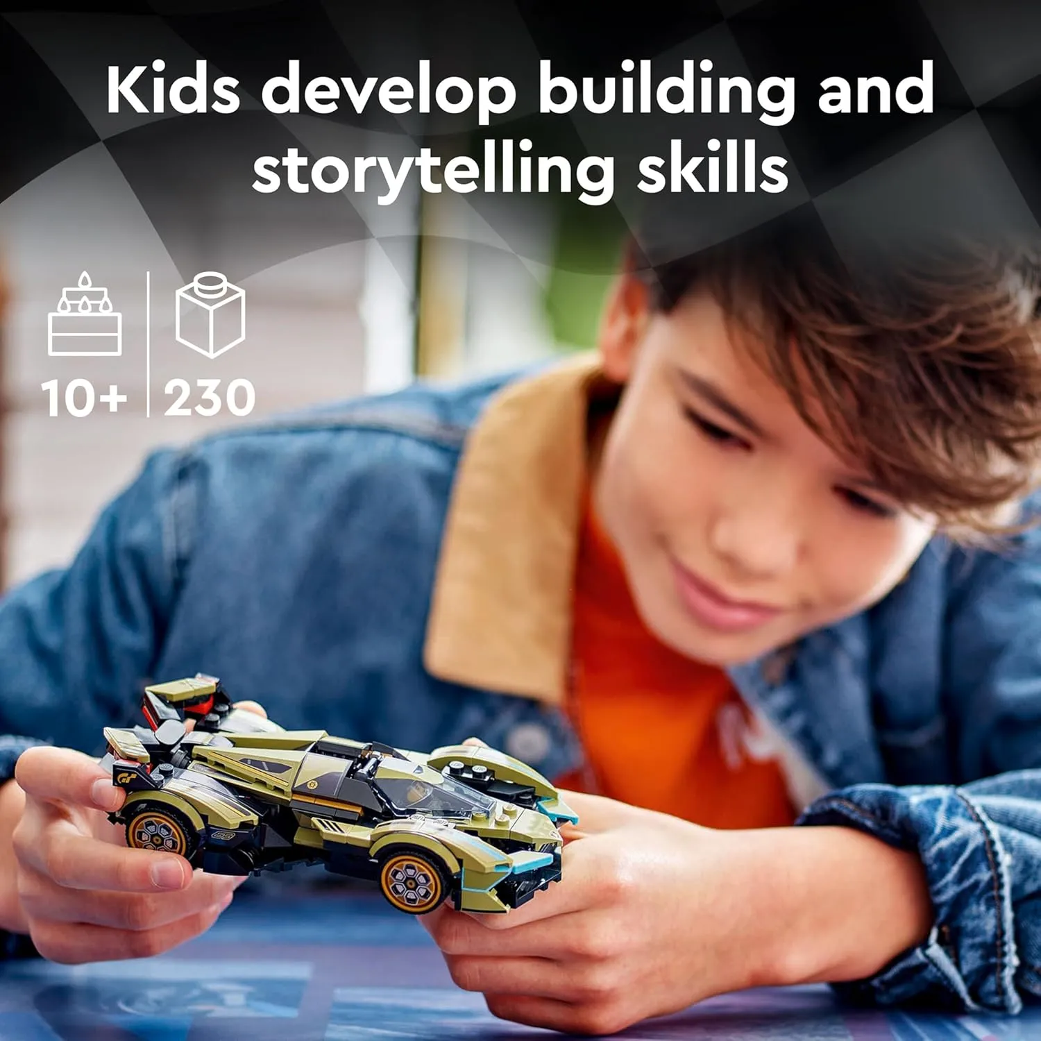 Lego 76923 Speed Champion Lamborghini Lambo V12 Vision GT Building Set for 10+ Years - Image 2