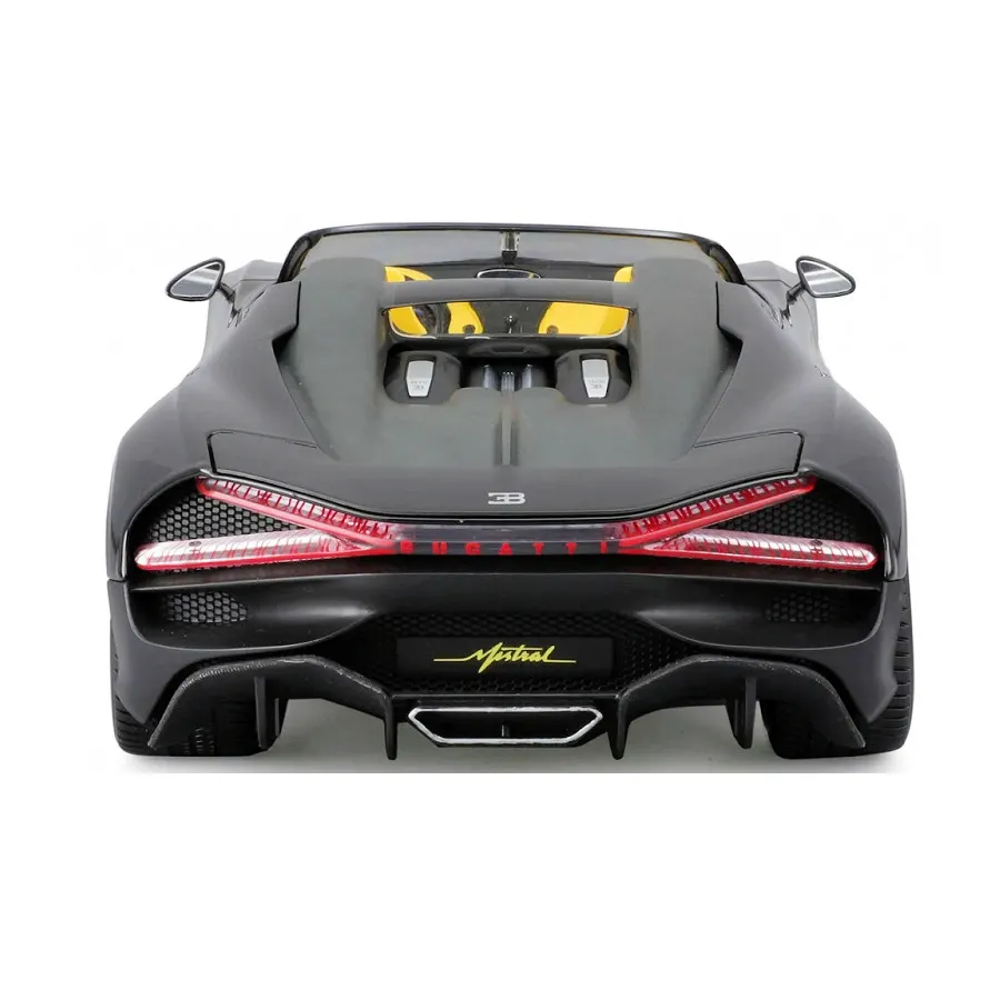 Bburago 1/18 Scale Bugatti W16 Mistral Diecast Car Model for Collectors 14+ Years (Black) - Image 5
