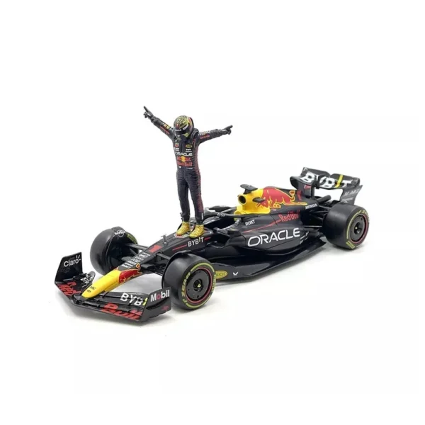 Bburago 1:24 Scale 2023 Red Bull RB19 #1 Max Verstappen F1 Car Model with Pilot Figure - Image 2