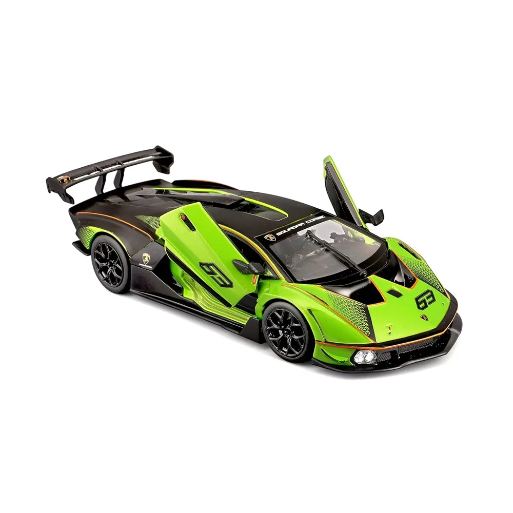 Bburago 1/24 Scale Lamborghini Essenza SCV12 Diecast Car Model for 14+ Year (Green-Black) - Image 2