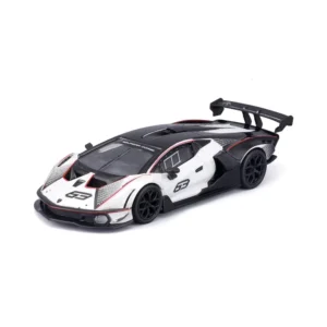 Bburago 1/24 Scale Lamborghini Essenza SCV12 Diecast Car Model for 14+ Year (White-Black)