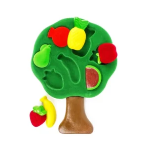 Rubbabu 3D Fruit Shape Sorter Puzzle with 7 Bright Fruits for Toddlers 1-5 Years