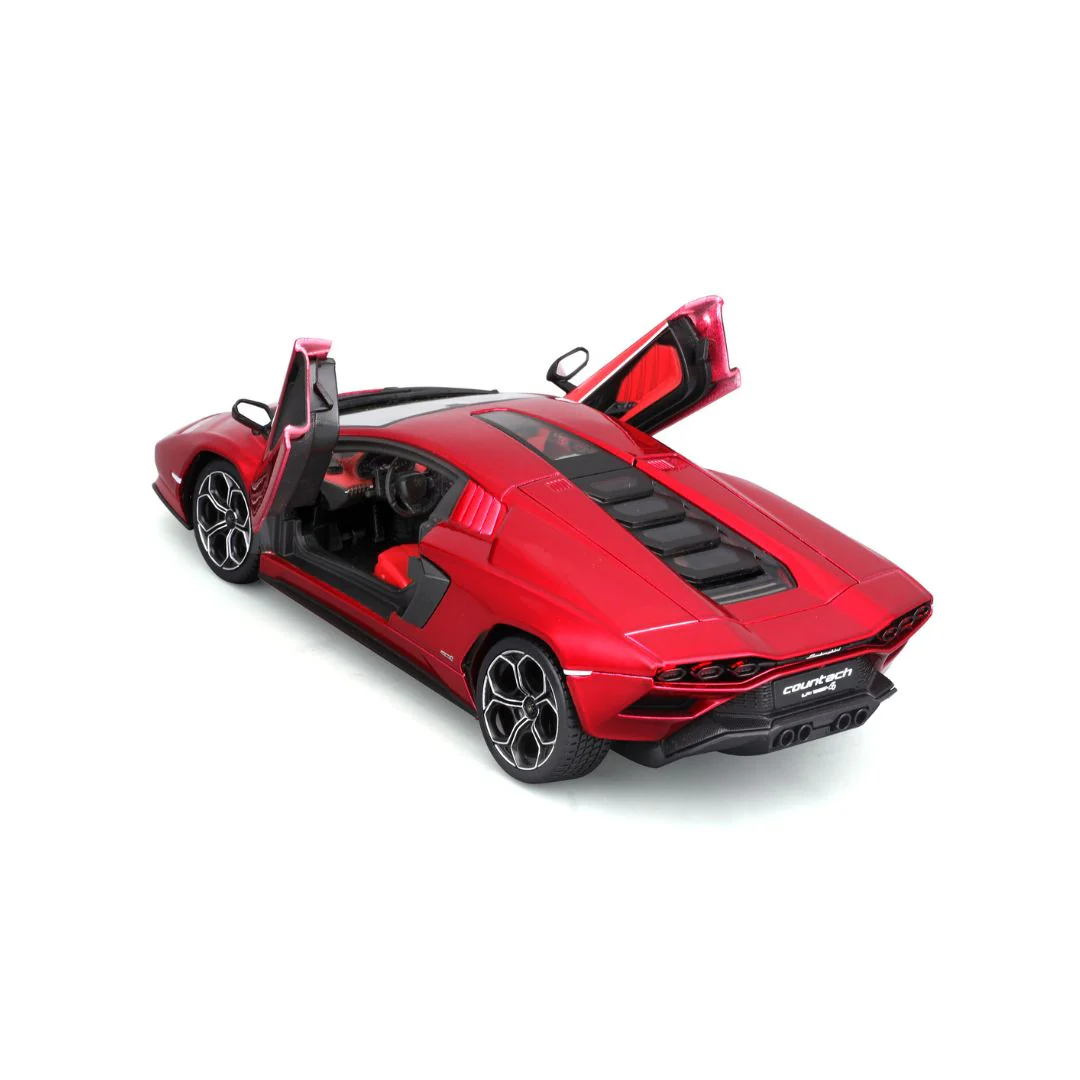 Maisto 1/24 Scale Lamborghini Countach LPI 800-4 Diecast Car Model (Cherry Red) with Plex Case - Image 3