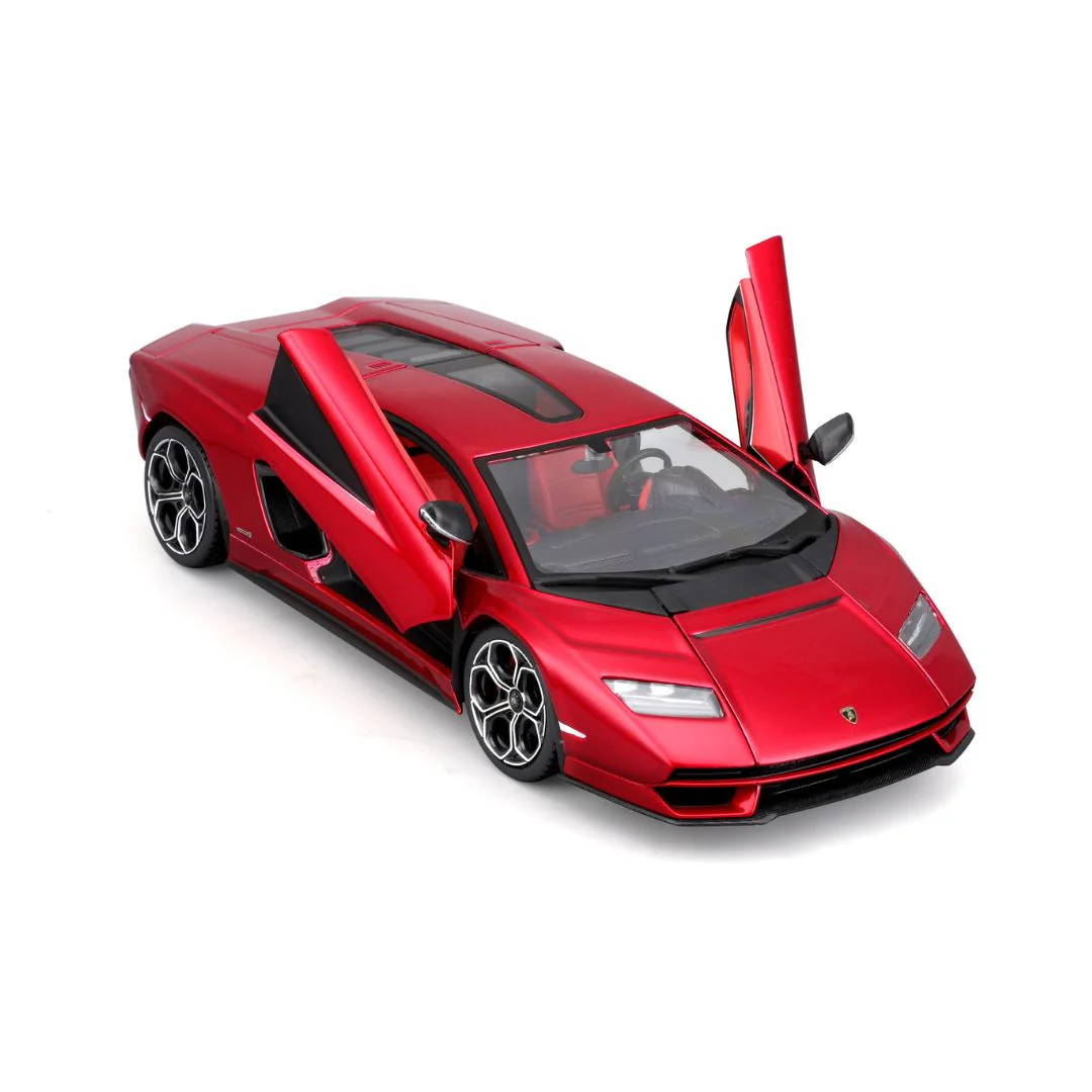 Maisto 1/24 Scale Lamborghini Countach LPI 800-4 Diecast Car Model (Cherry Red) with Plex Case - Image 2