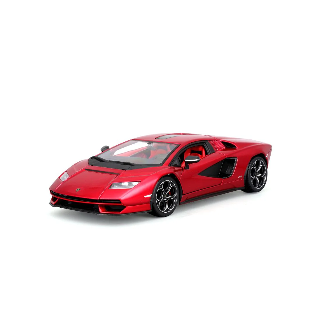 Maisto 1/24 Scale Lamborghini Countach LPI 800-4 Diecast Car Model (Cherry Red) with Plex Case - Image 7