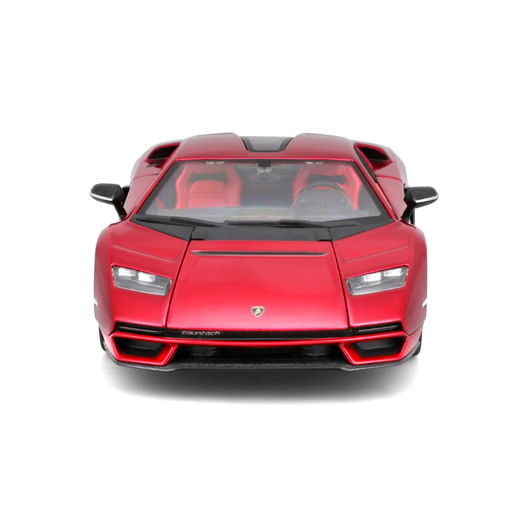 Maisto 1/24 Scale Lamborghini Countach LPI 800-4 Diecast Car Model (Cherry Red) with Plex Case - Image 4