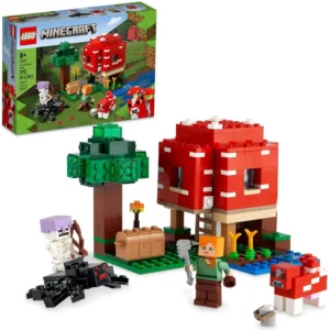 Lego Minecraft 21179 The Mushroom House Set for 8+ Years with Minifigures (272 Pieces)