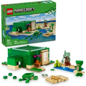 Lego Minecraft 21254 The Turtle Beech House Building Set for 8+ Years with Minifigures (234 Pieces)