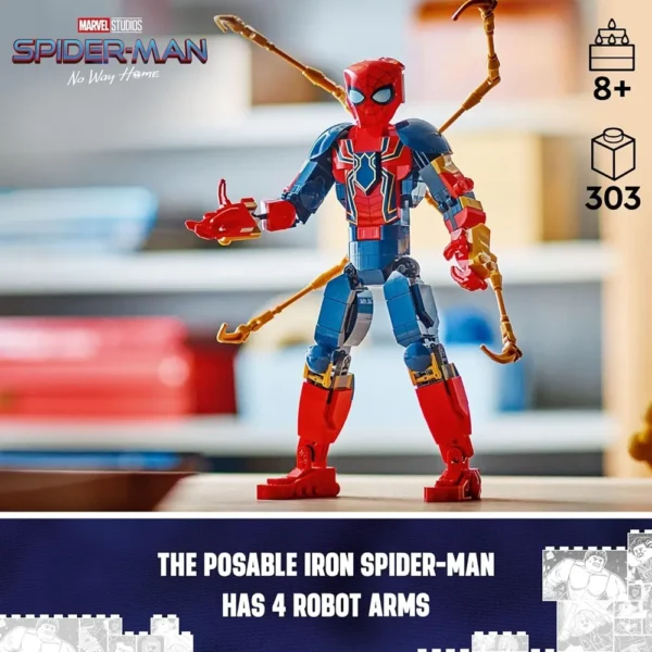 Lego Marvel 76298 Iron Spider-Man Construction Figure Building Set for 8+ Years - Image 2