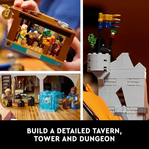 Lego Ideas 21348 Dungeons & Dragons: Red Dragon's Tale for 18+ Years (3745 Pcs) & 6 Mini Figures - Image 4