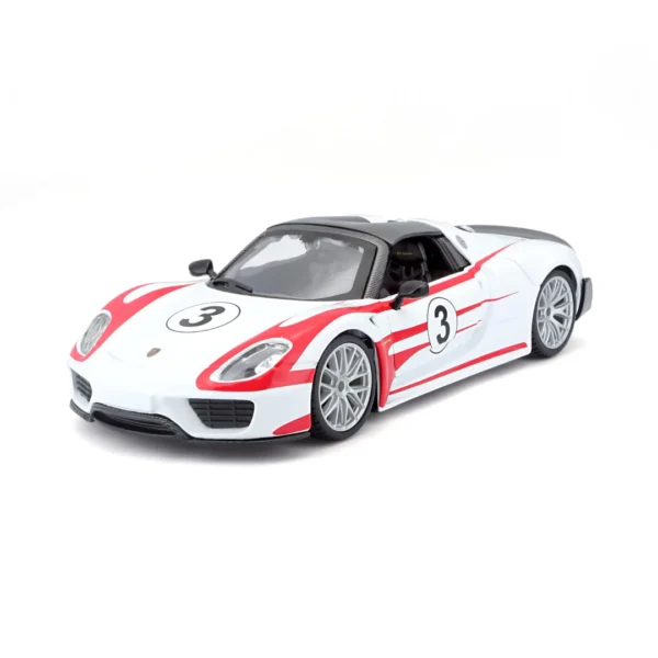bburago 1/24 scale porsche 918 weissach diecast model for collectors