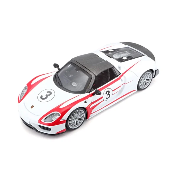 Bburago 1/24 Scale Porsche 918 Weissach Diecast Car Model for 14+ Year - Image 3